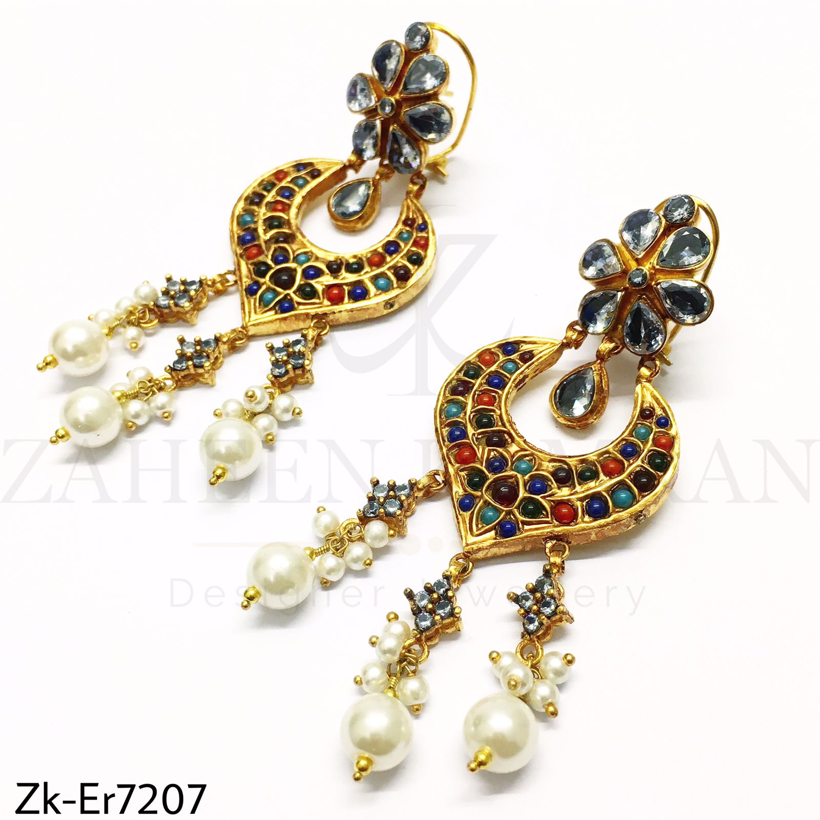 Kundan Noratan Earrings