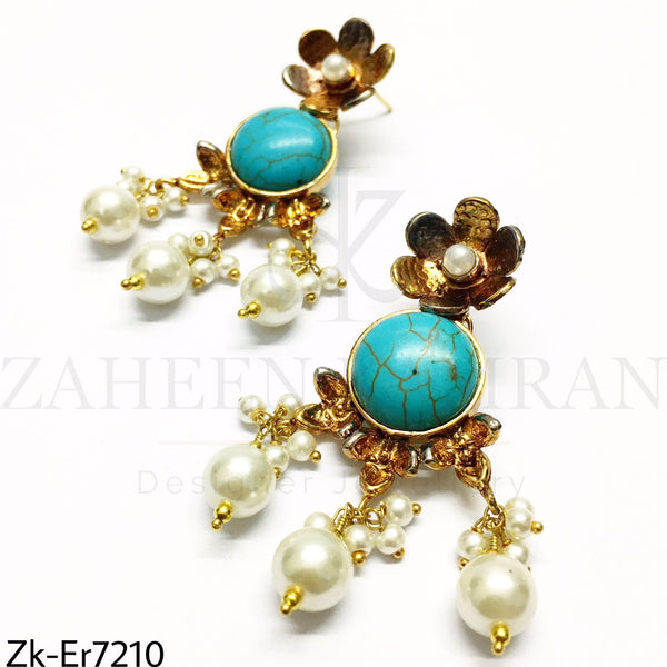 Feroza Floral Earrings