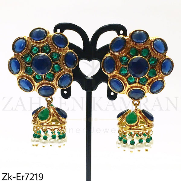 Floral Jhumkis