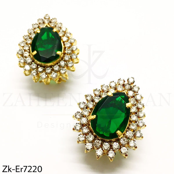 Emerald Zirconian Earrings