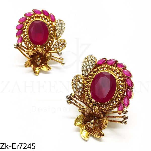 Ruby Antique Earrings