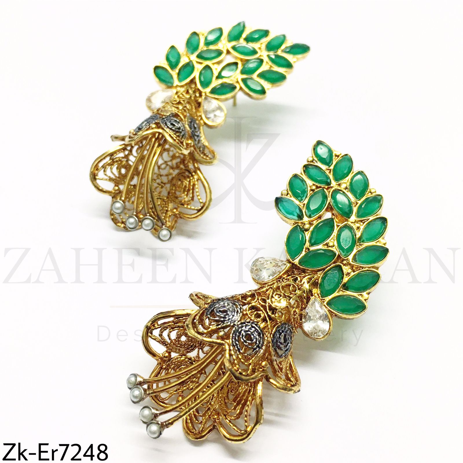Peacock Earrings