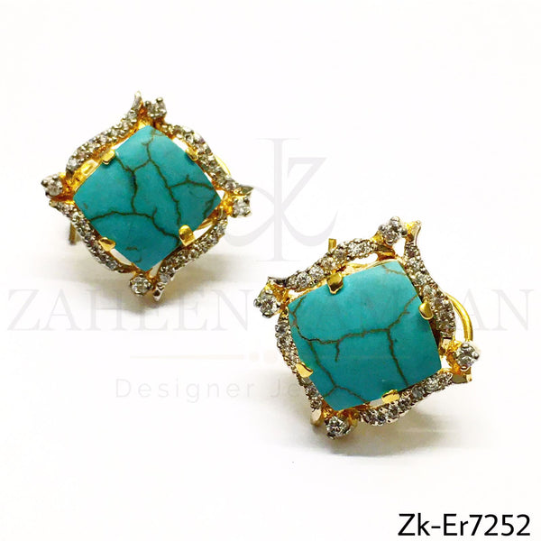 Feroza Square Studs