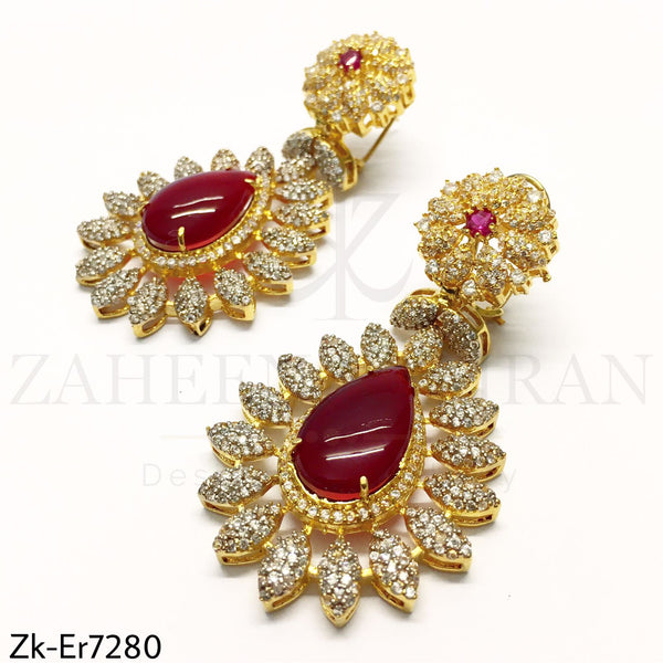 Ruby Zirconian Earrings