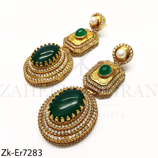 Emerald Classic Earrings