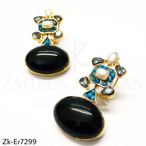 Agate Feroza Earrings