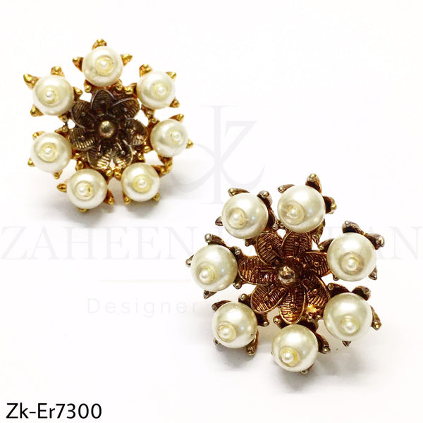 Floral Pearl Earrings