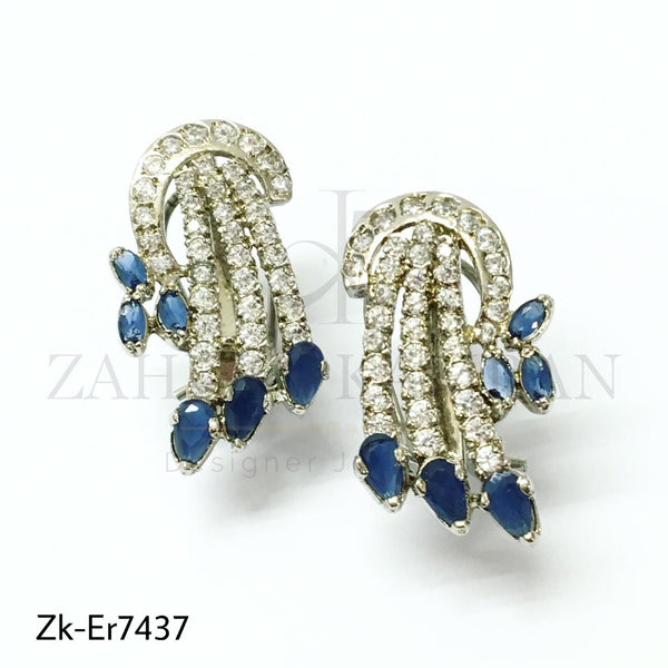 Sapphire zircon studs