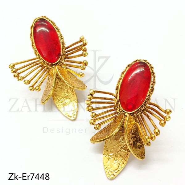 Ruby stylish earrings