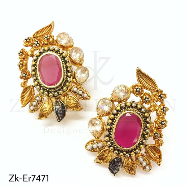 Antique ruby studs