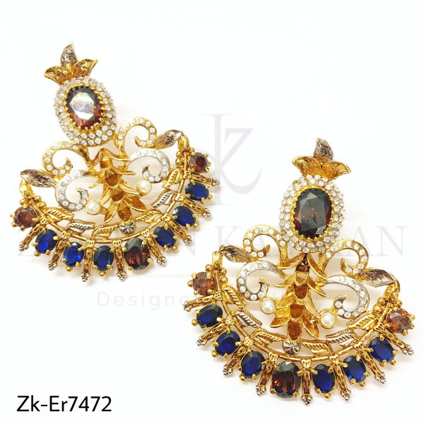 Sapphire classic earrings