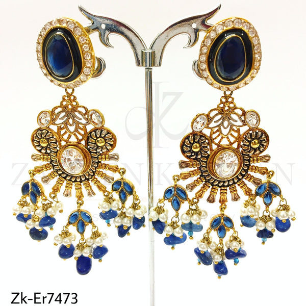 Sapphire danglers