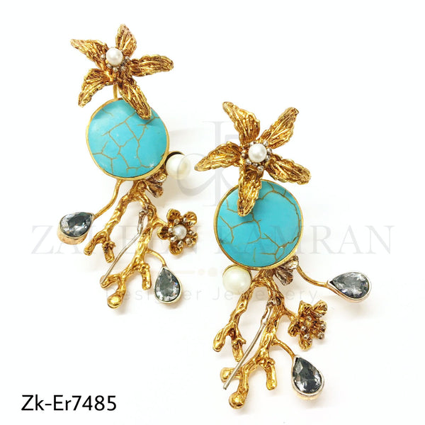 Modern Feroza earrings