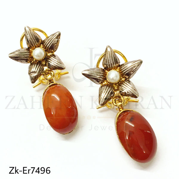 Carnelian star studs