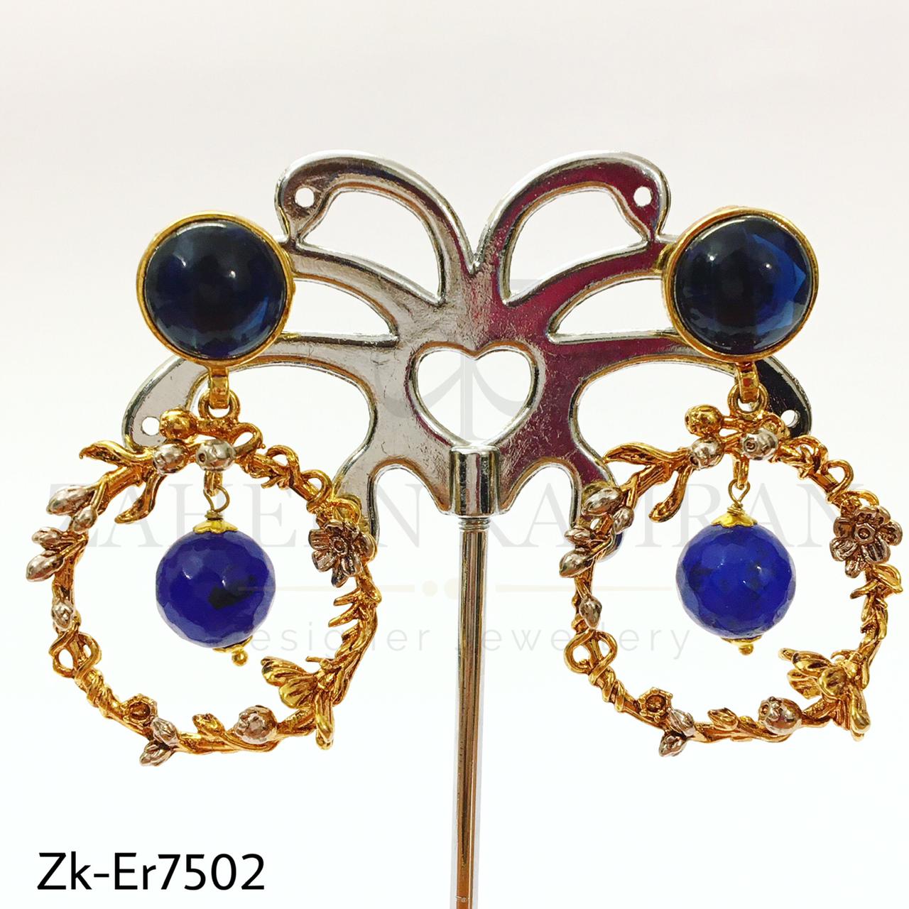 Sapphire hoops