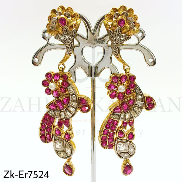 Ruby stylish earrings