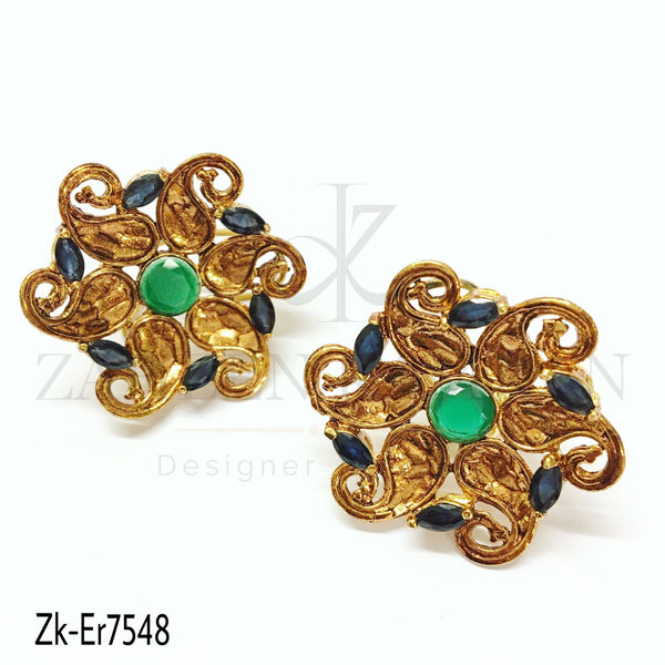 Antique floral studs