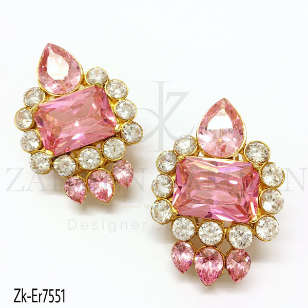 Pink busy bee earrings