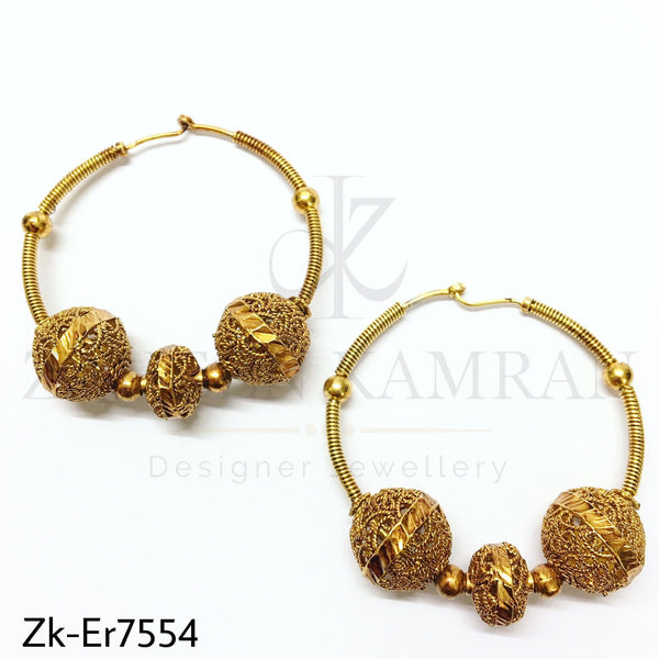 Antique round hoops