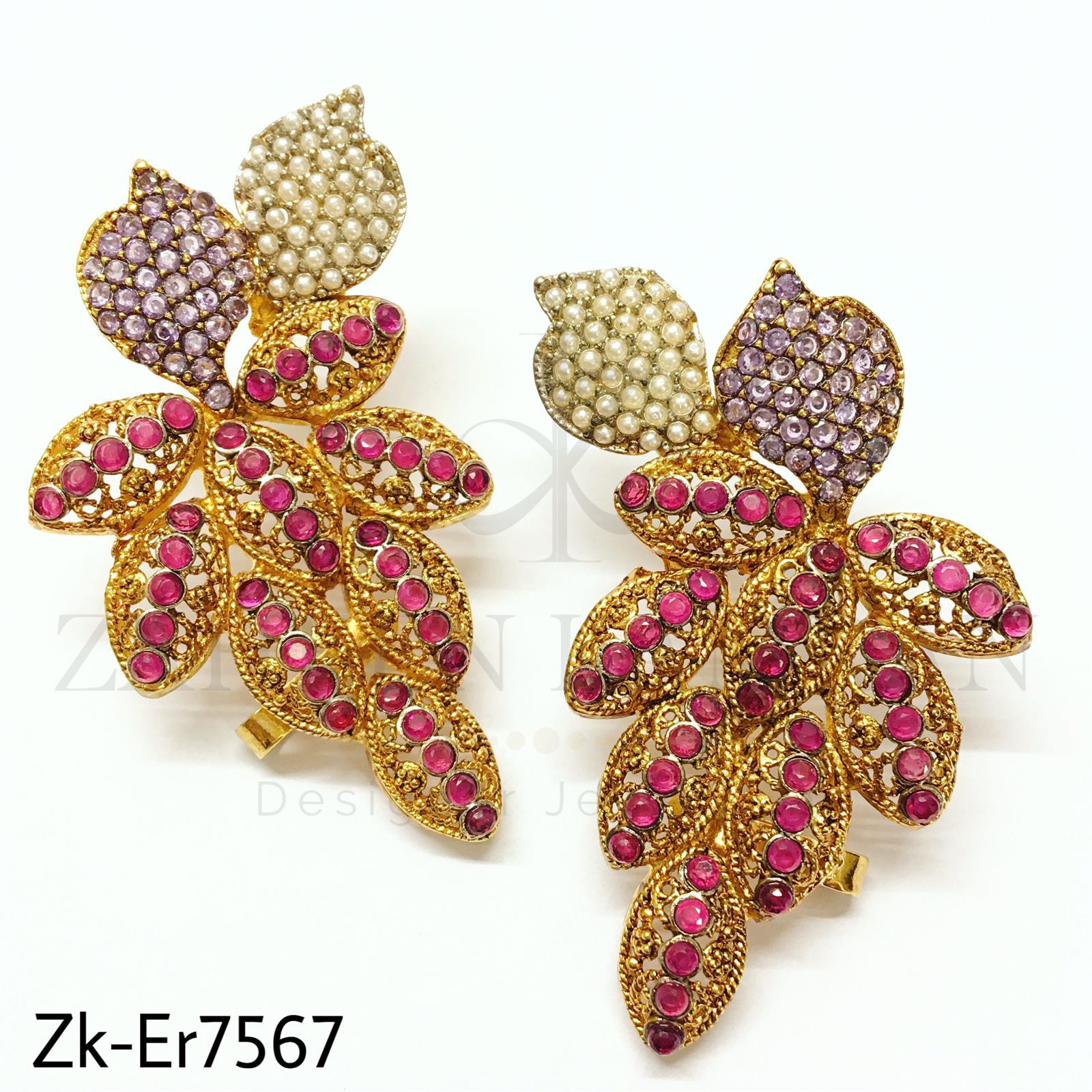 Leaf ear cuffs
