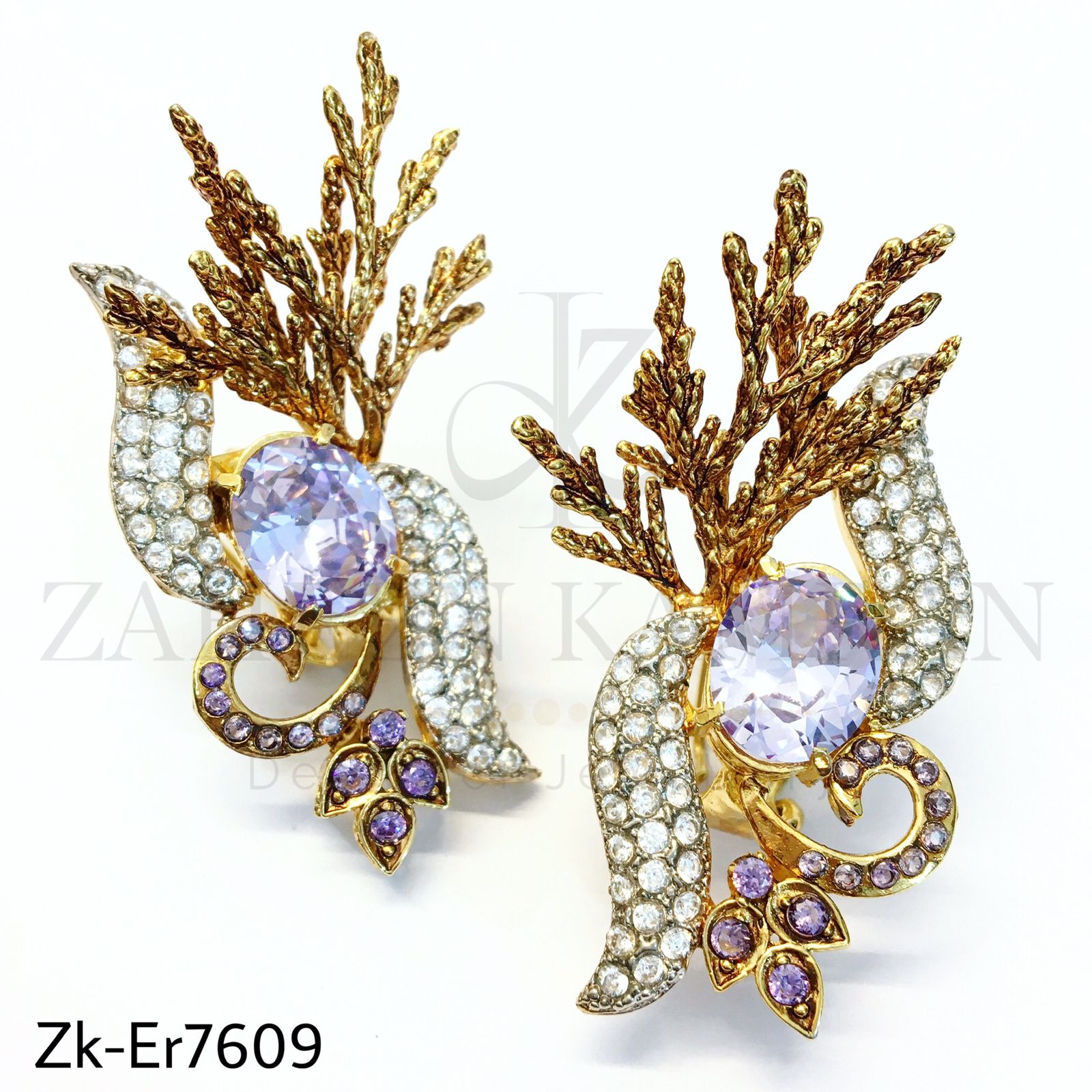 Amethyst vintage studs
