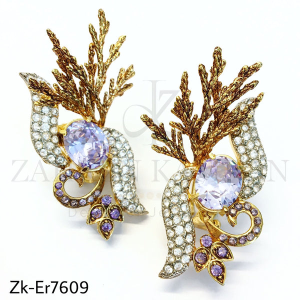 Amethyst vintage studs