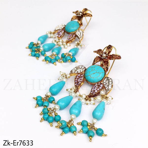 Feroza beaded danglers