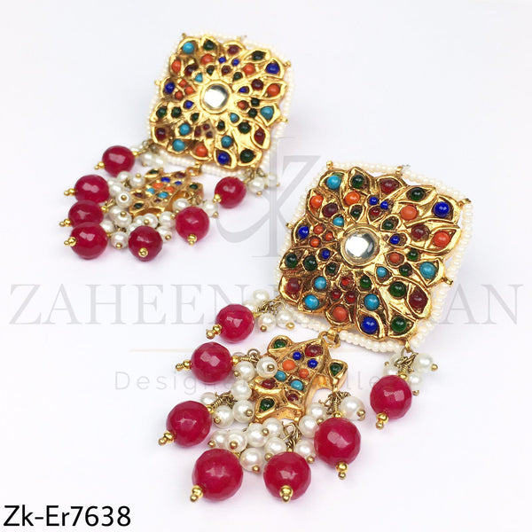 Multi Cubic Earrings