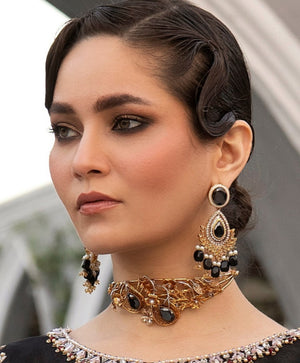 Agate floral earrings