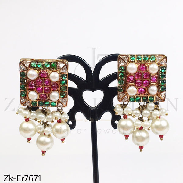 Marwell square Earrings