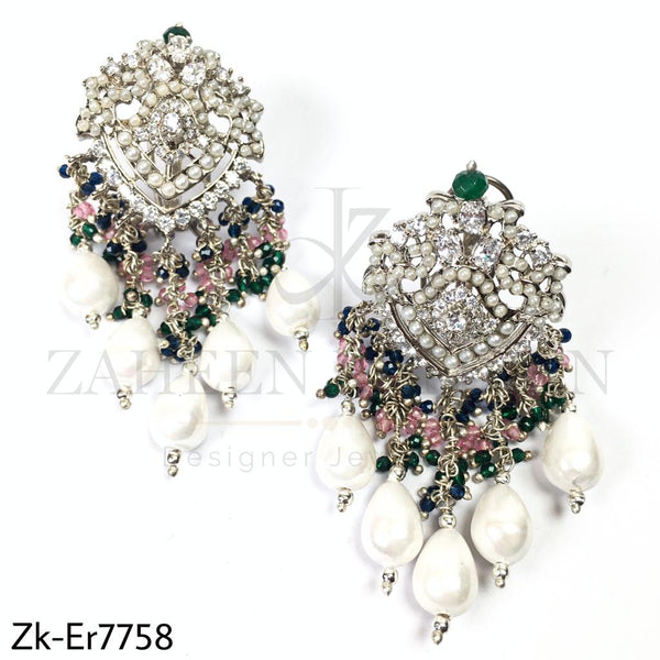 Elegant silver earrings