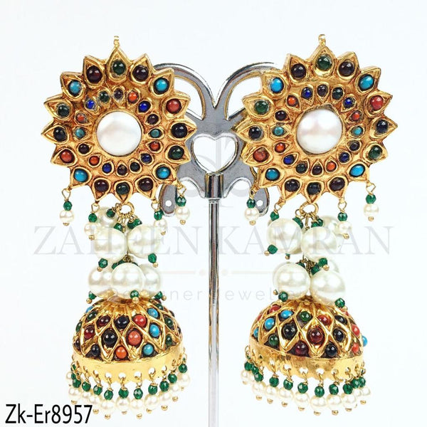 Sun flower earrings.