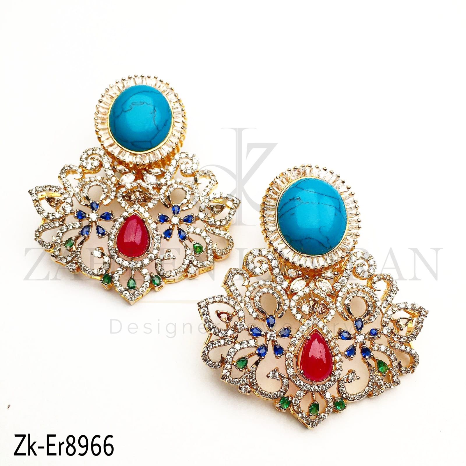 Oval stylish earrings.