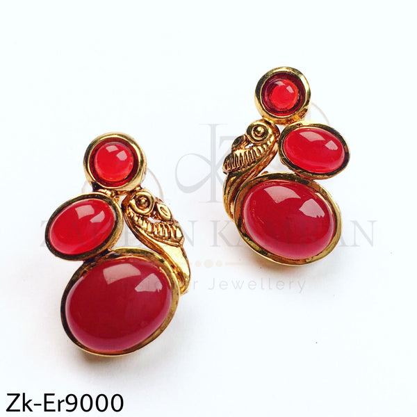 Classy garnet earrings.