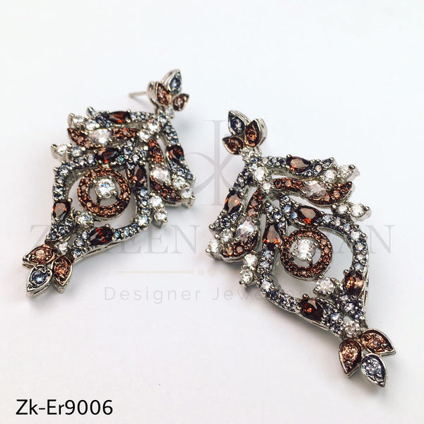 Glam silver earrings.