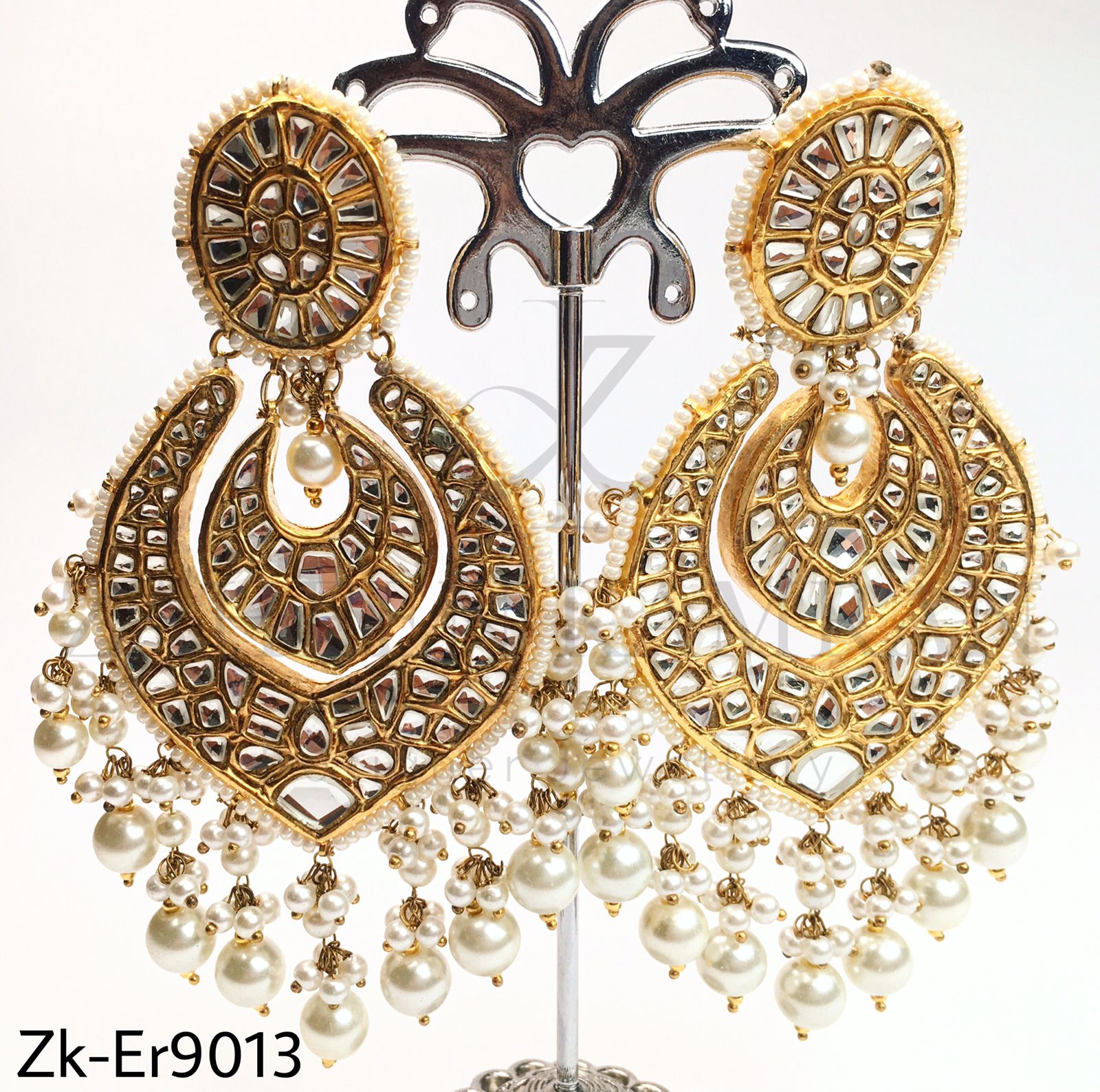 Sprinkle polki earrings.