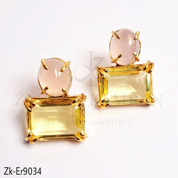 Oval square studs.