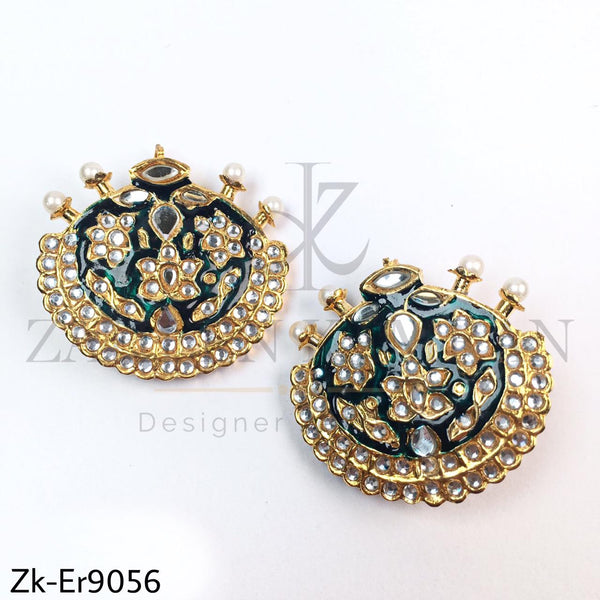 Meenakari earrings.