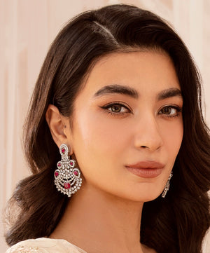 Sprinkle silver earrings.