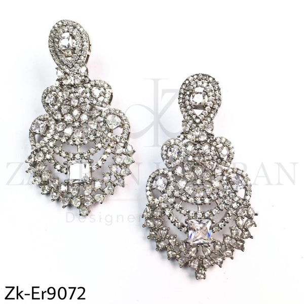 Zirconium earrings.