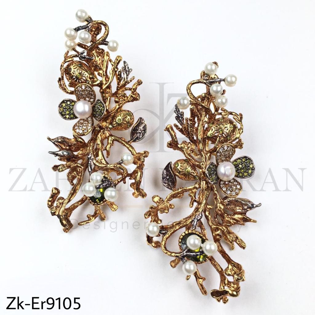Root earrings.