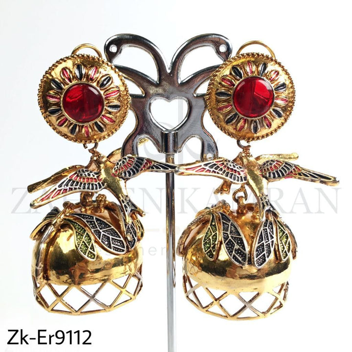 Wings long earrings.