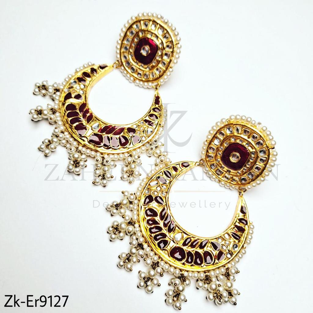 Cresent styli earrings.