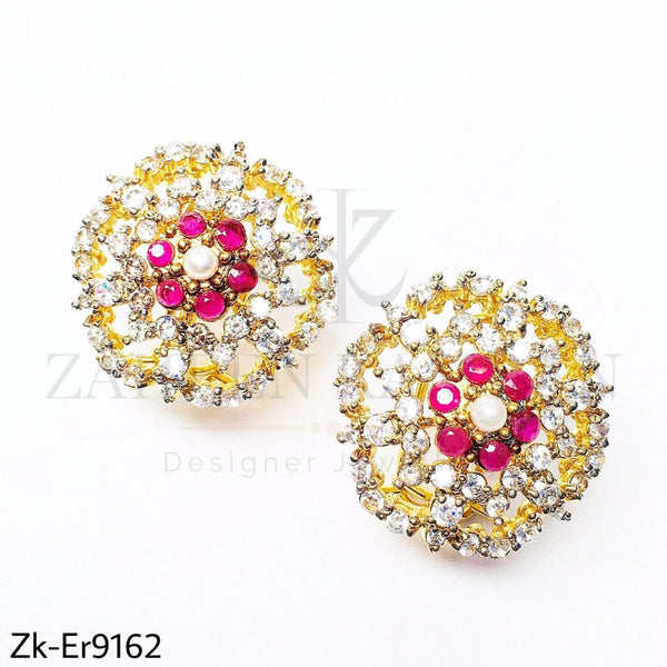 Floret ruby studs.