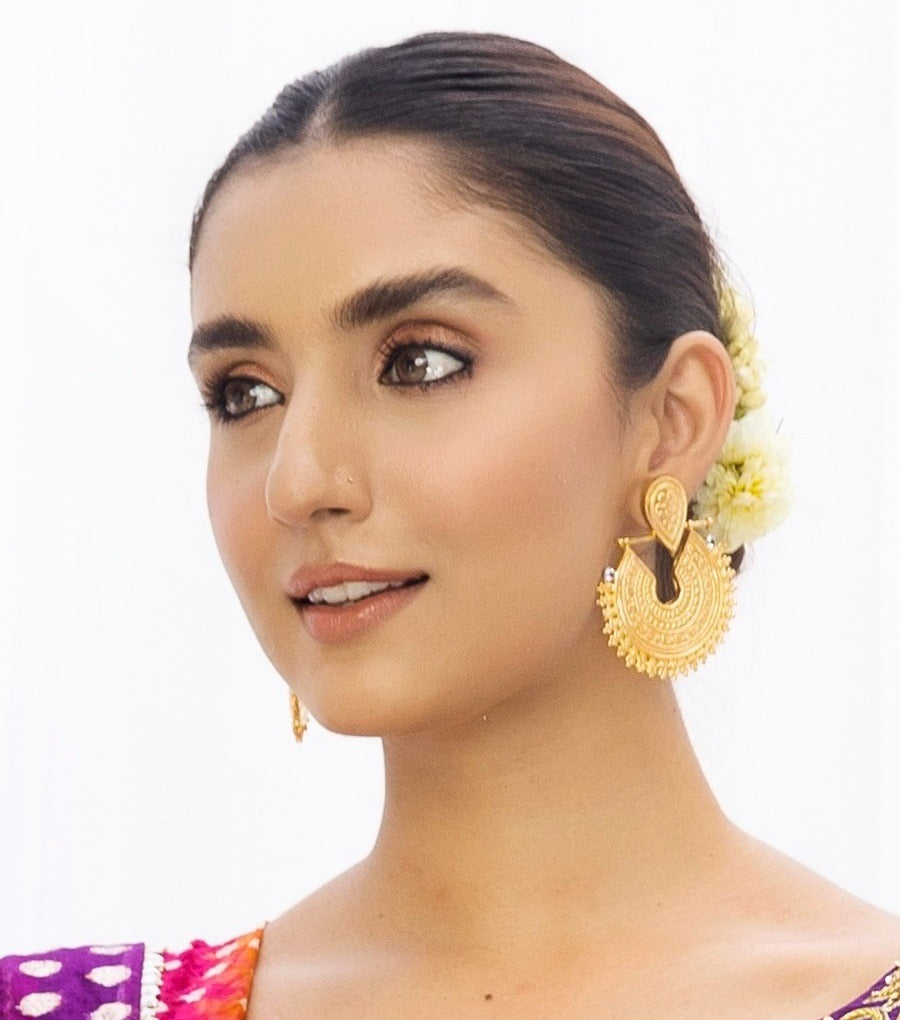 Marvel golden earrings.