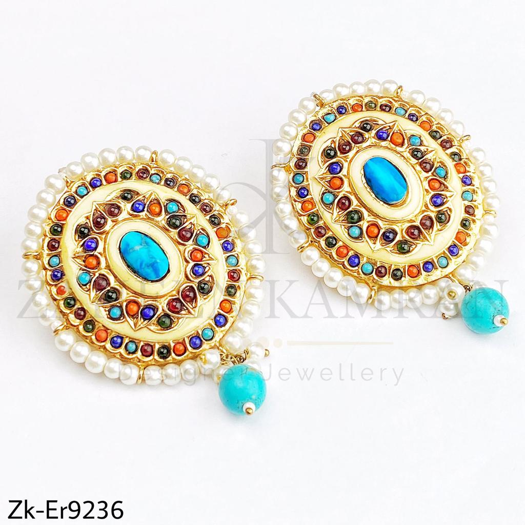 Multi circle earrings.