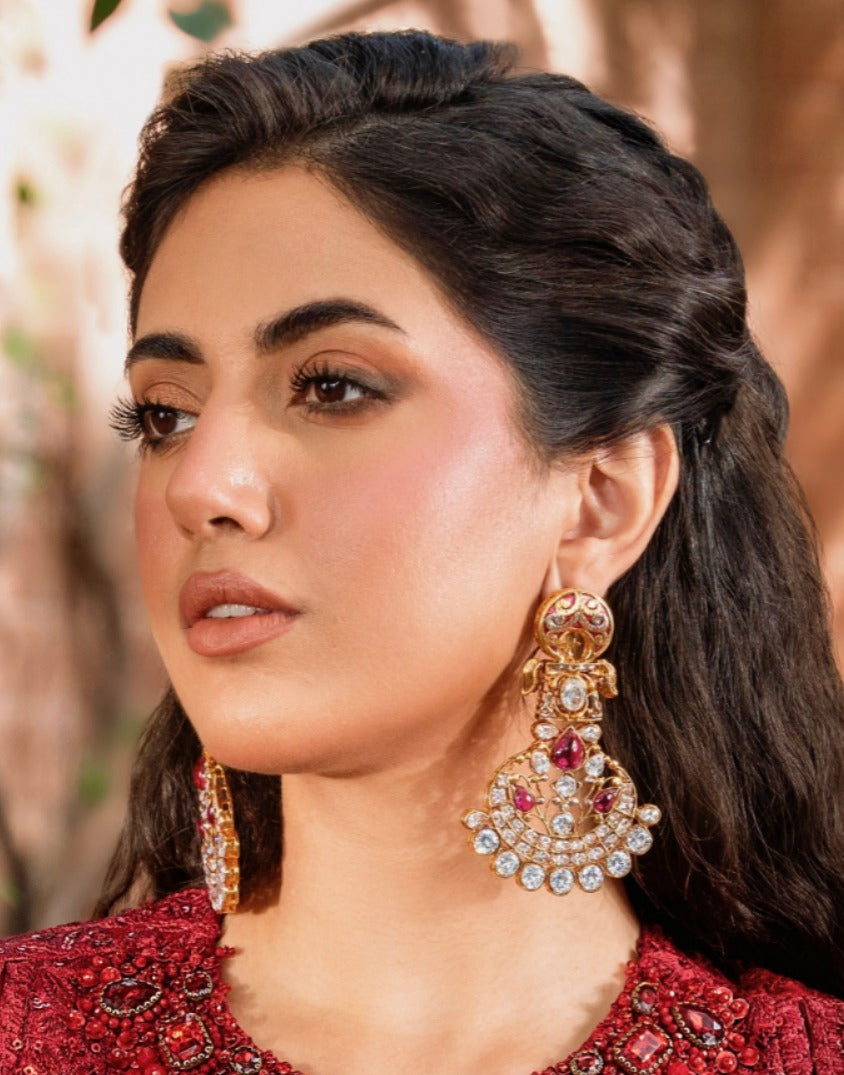 Glam earrings.
