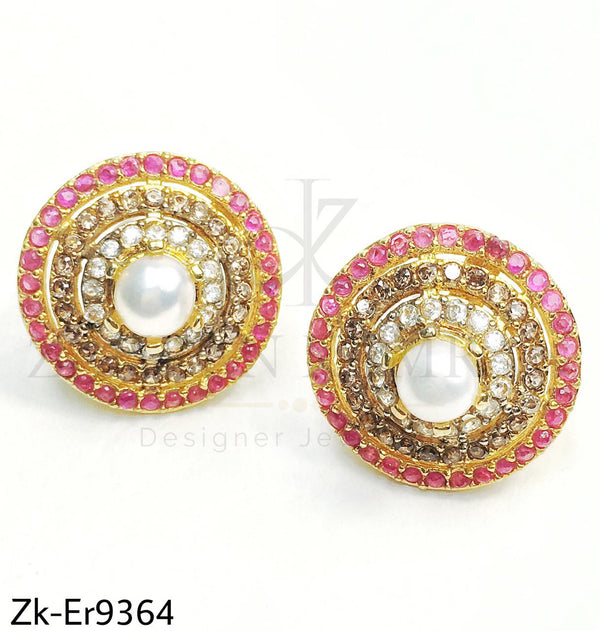 Circle earrings.