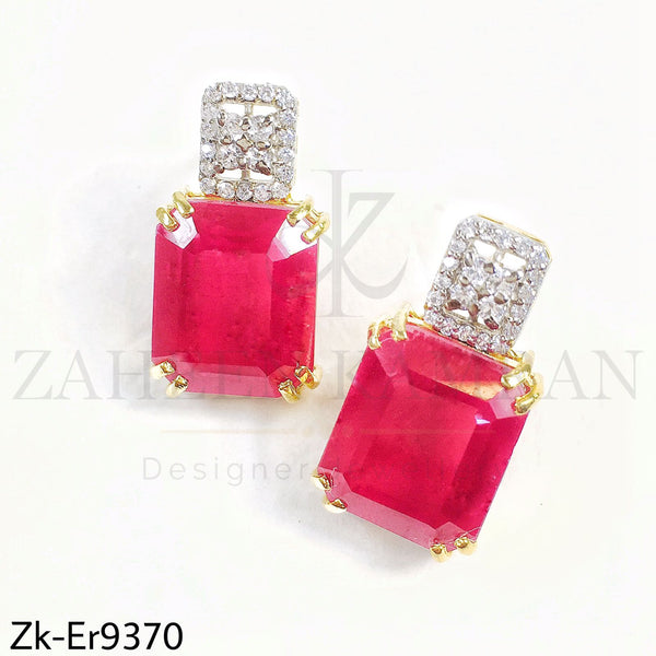 925 Square earrings.