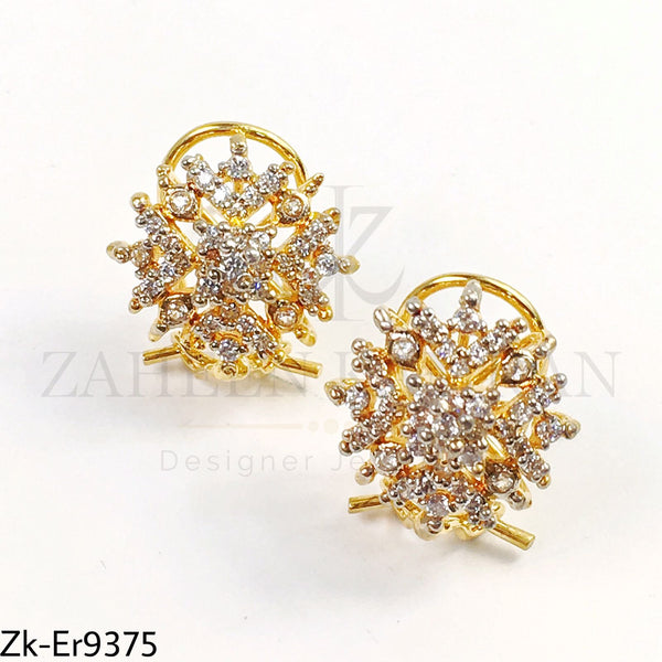 Zirconium earrings.